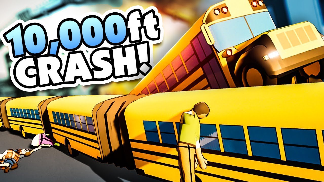 I became a bus driver and crashed a 10,000 ft bus - Snakeybus Gameplay