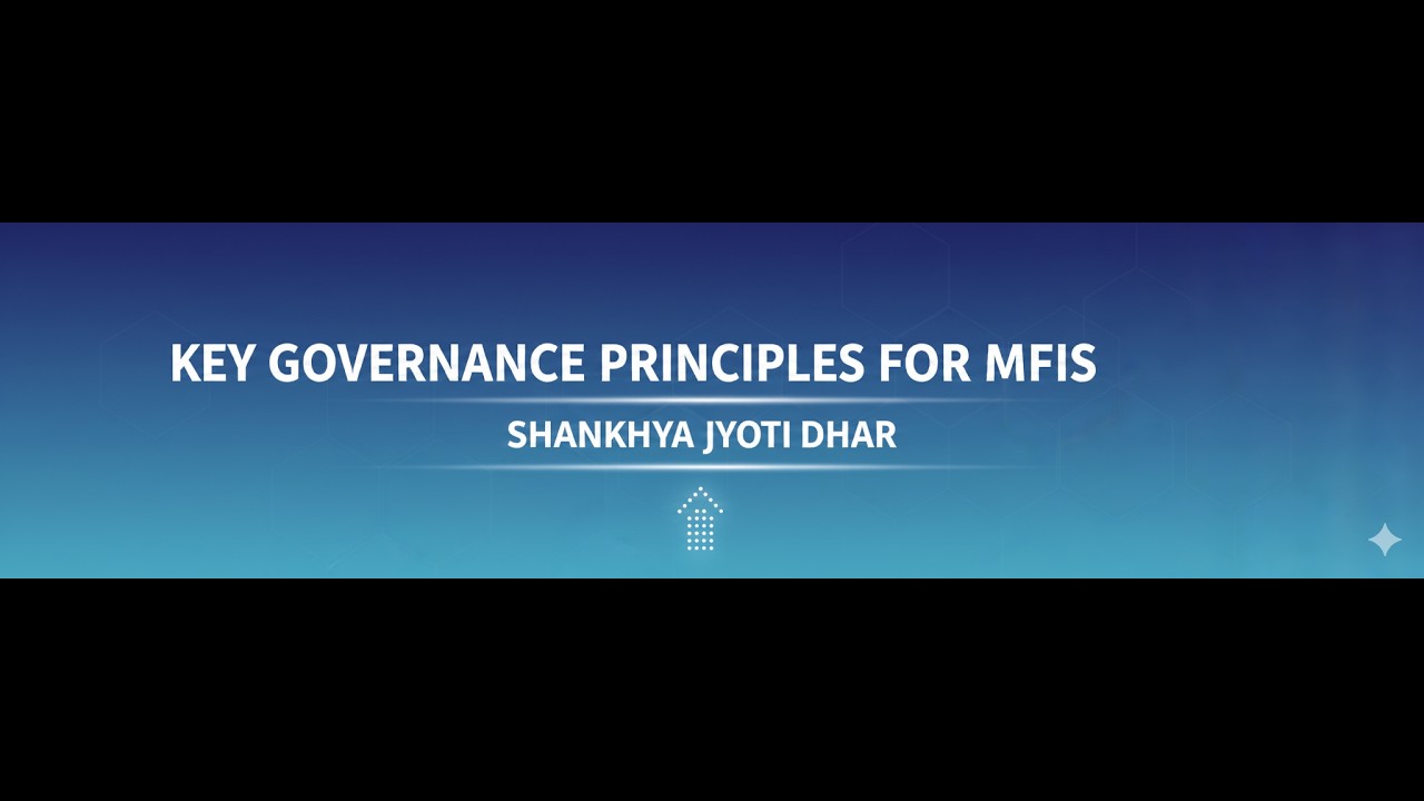 Governance and Structural Framework of Indian MFIs