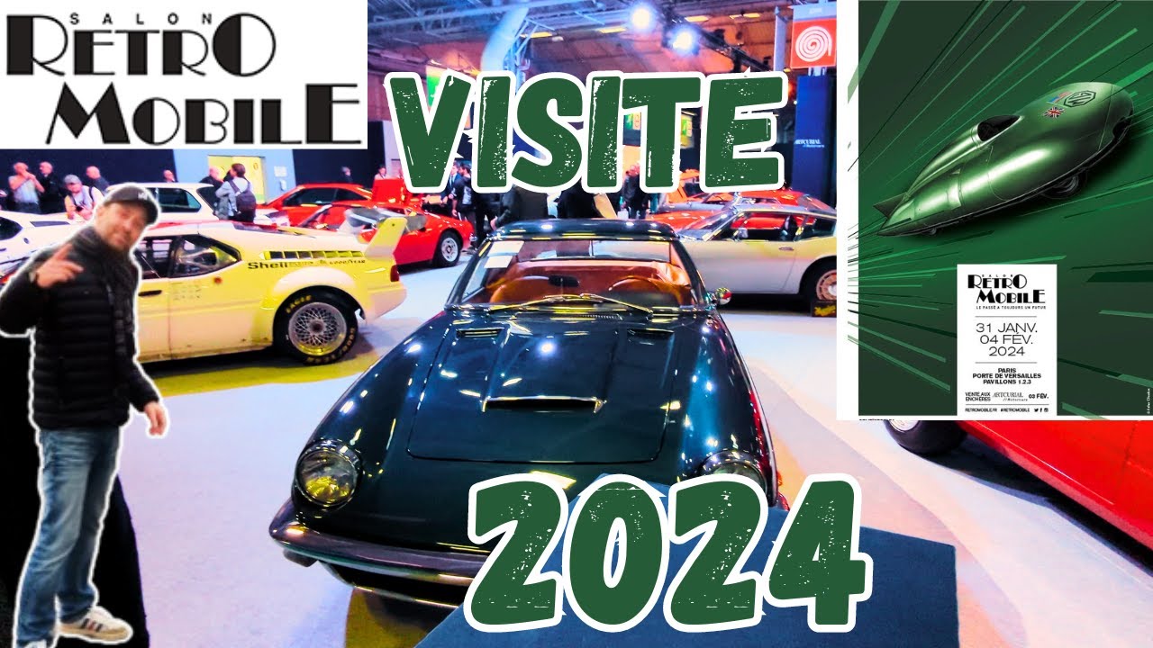 je te fais la visite du salon RETROMOBILE 2024 Paris porte de Versailles en live 😉