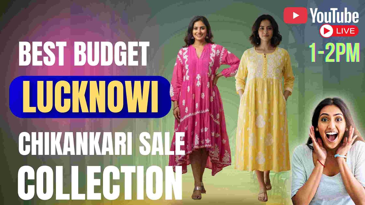 Lucknowi Best Chikankari For Sale 2026 BOOKING NO-| 9236864971 |#chikankari #fashion #youtube #live