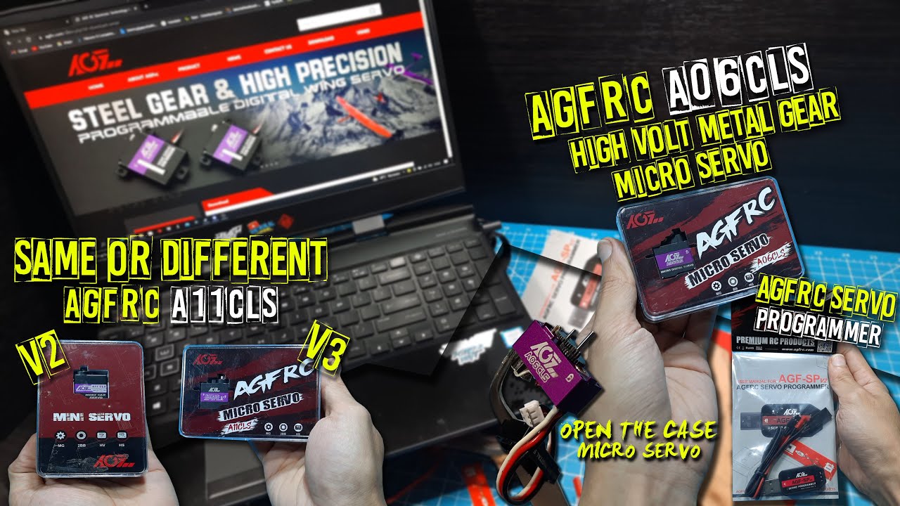 MICRO SERVO [ AGFRC A06CLS & SERVO PROGRAMMER ] SERVO A11CLS V2 & V3 SAME OR DIFFERENT !! WARNING !!