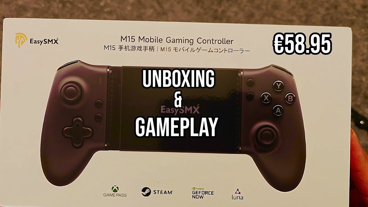EasySMX M15 Mobile Bluetooth Gaming Controller Unboxing and Gameplay
