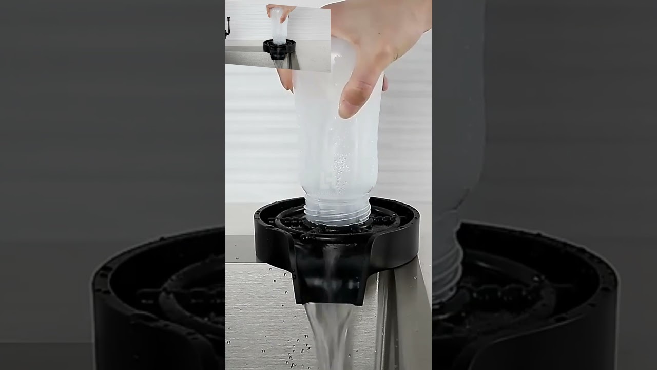 Automatic Cup Washer | Glass Rinser for Kitchen Sink | Kitchen Gadget