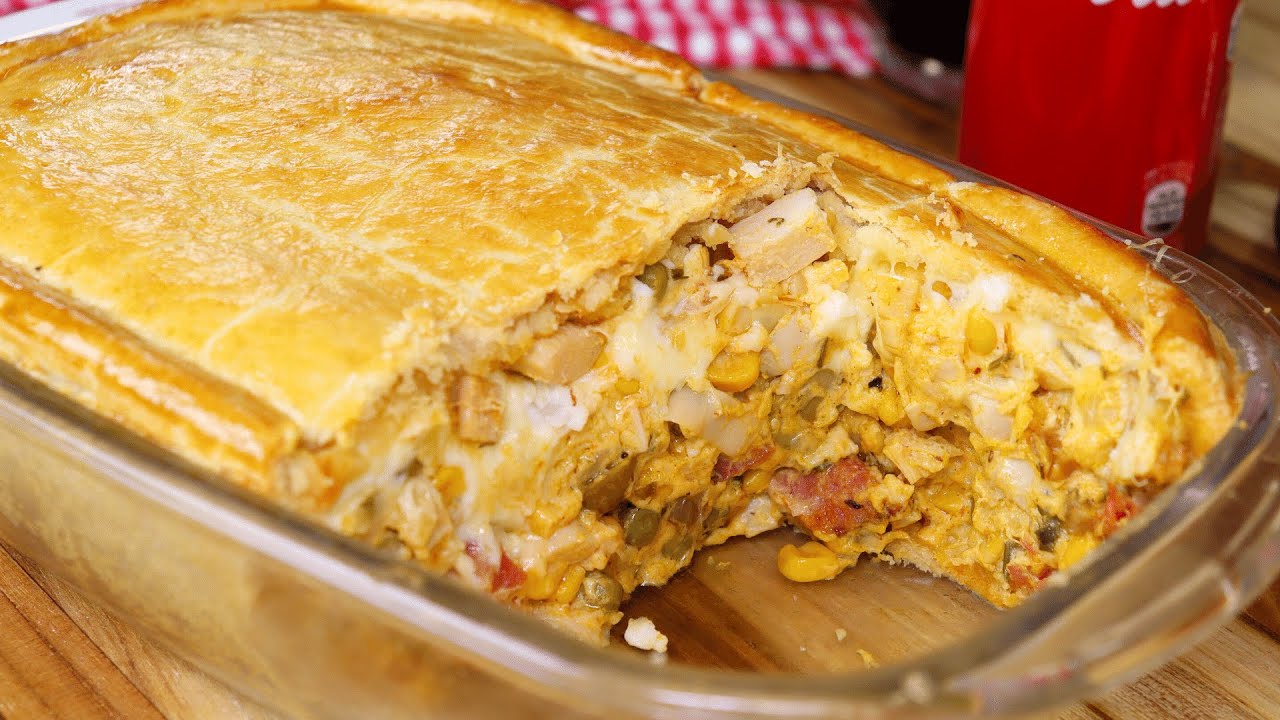 EMPADÃO CREMOSO DE PALMITO COM BACON | Massa que derrete na boca | ESPECIAL DE NATAL