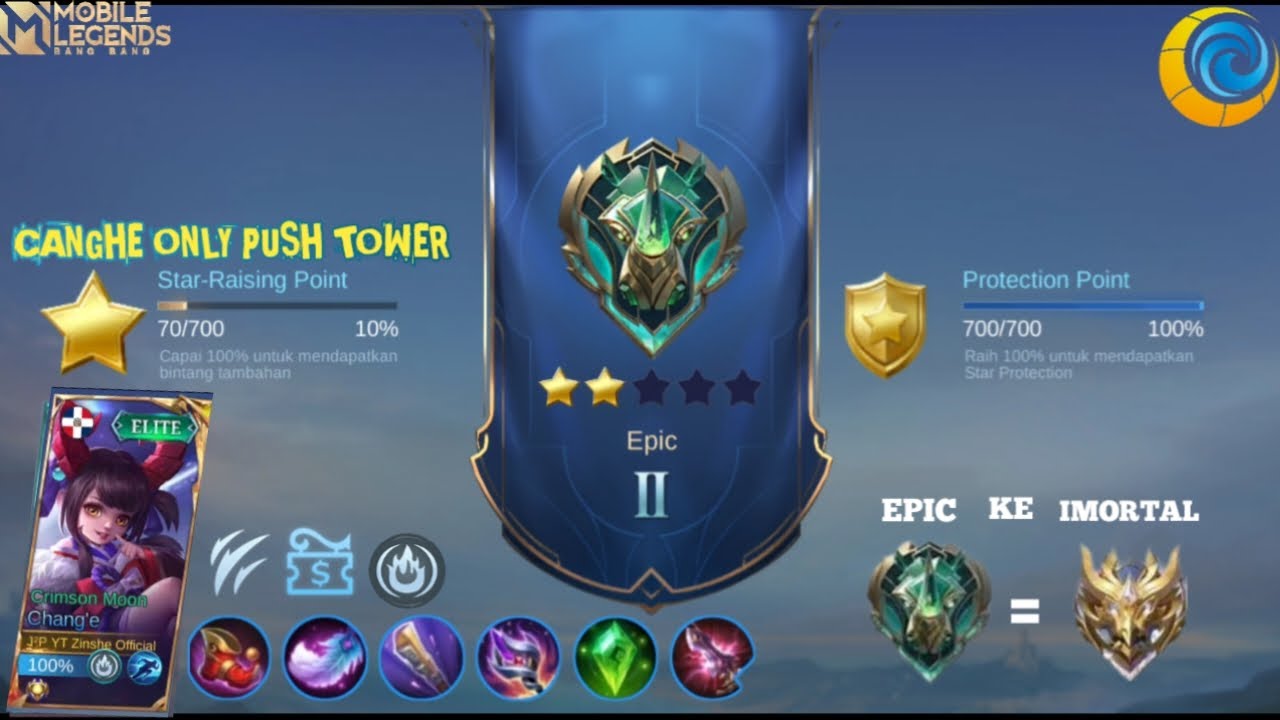 PART 1 PUSH RANK CANGE ONLY DARI EPIC KE IMORTAL 🔥🔥