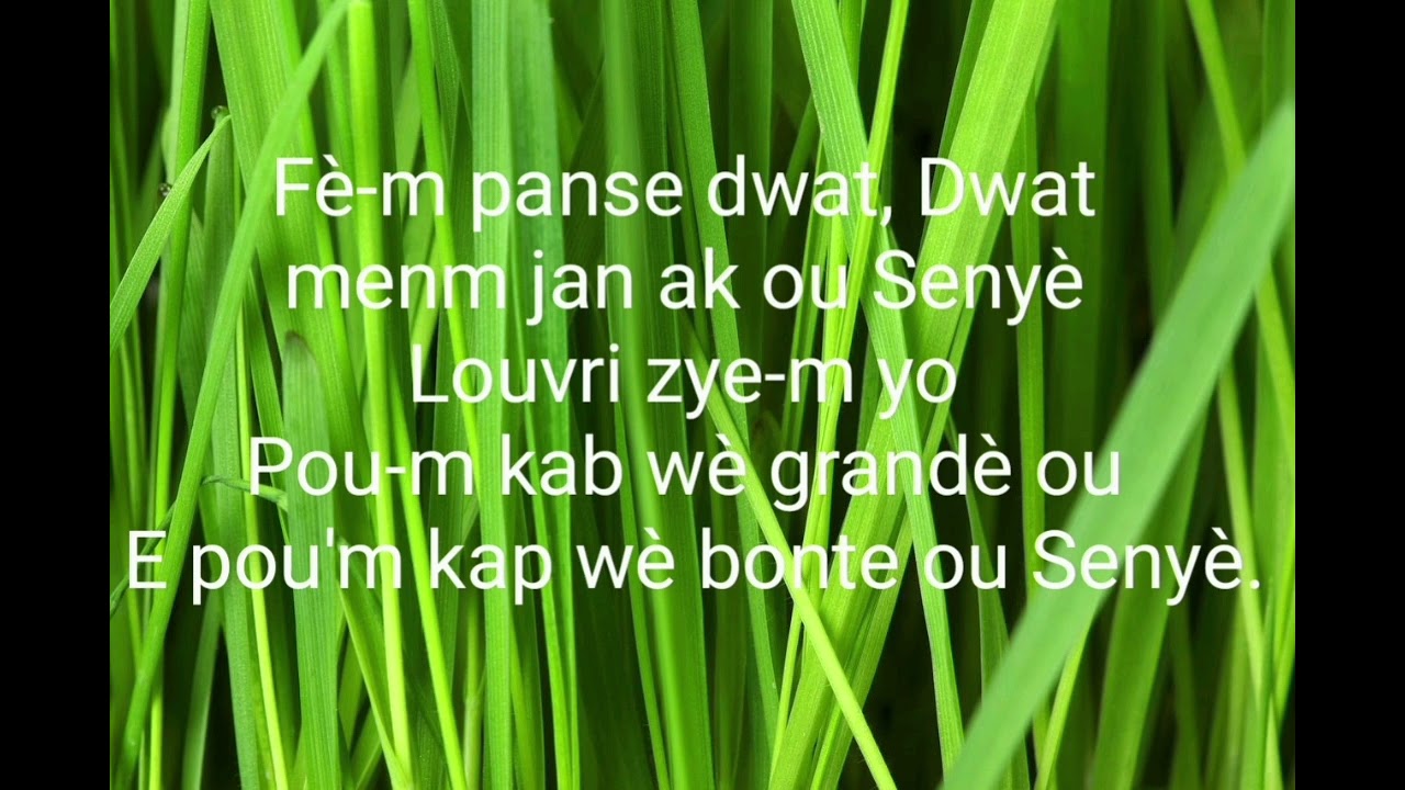 Fèm panse dwat, dwat  ( Corps de Christ  )