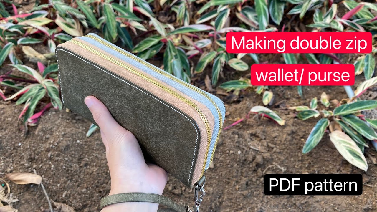 No.21 Making double zip wallet/ purse (Part 2)