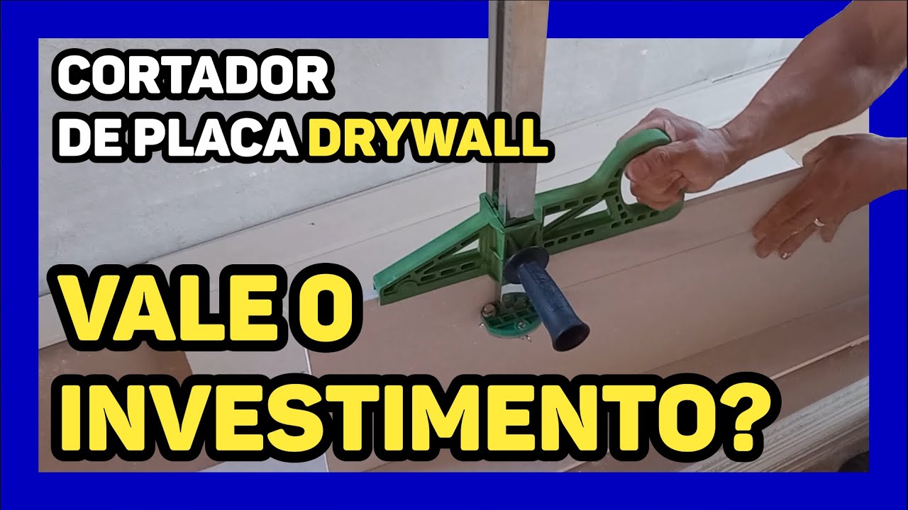 🔵COMO USAR O CORTADOR DE PLACA DRYWALL