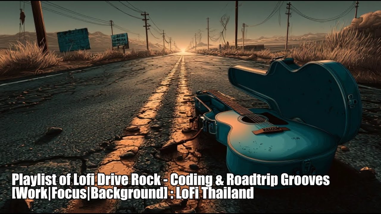 Playlist of Lofi Drive Rock - Coding & Roadtrip Grooves [Work|Focus|Background] : LoFi Thailand