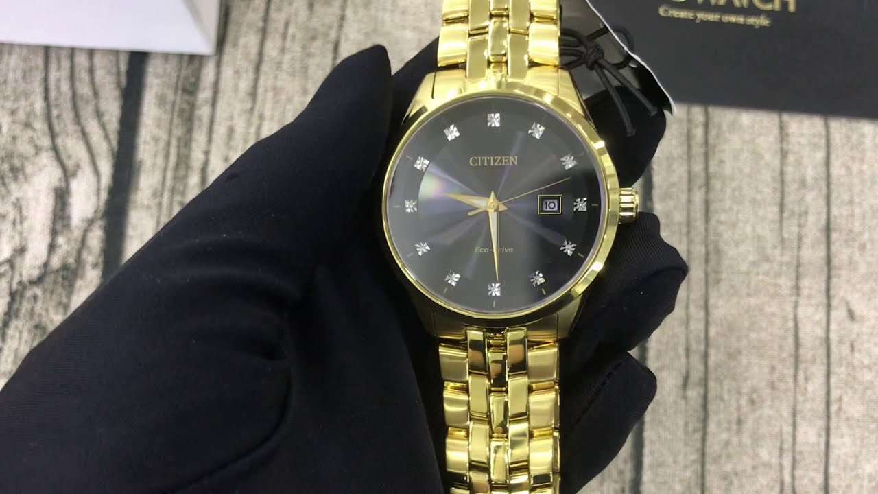 CITIZEN Corso Diamond Black Dial Men's Watch BM7252-51G