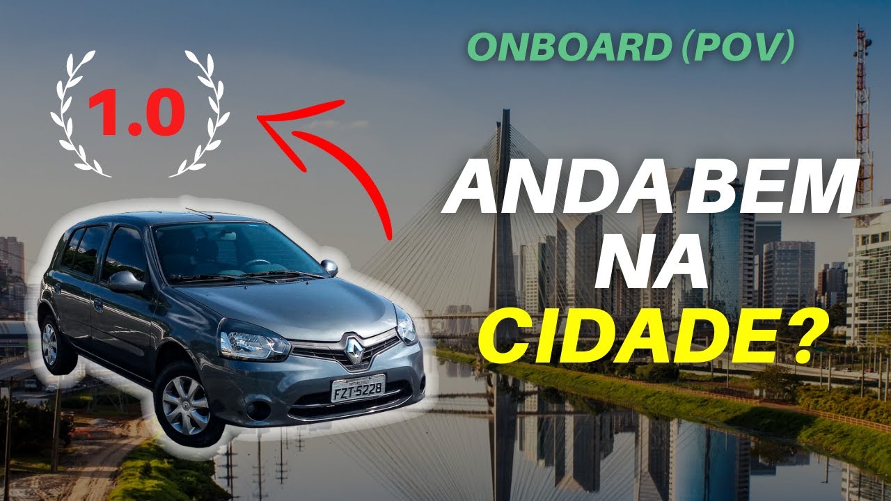 Renault Clio 1.0 2016 É bom na cidade? Test Drive em São Paulo