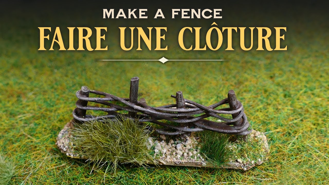 TUTO : Fabriquer une clôture en osier - Make a fence for your gaming table