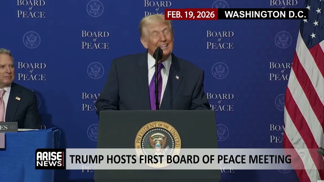 TRUMP HOSTS FIRST BOARD OF PEACE MEETING