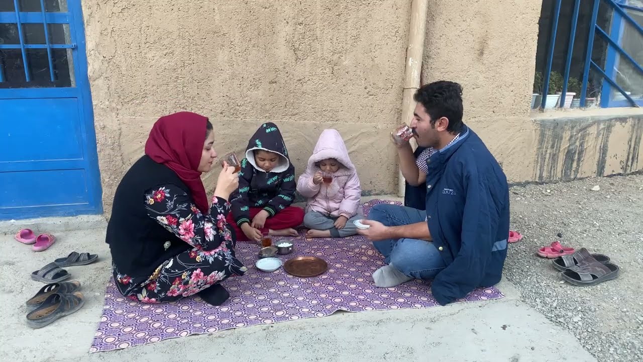 Village Girl The Art of Simplicity | Cooking Kebabs on Fire and Tea in the Heart of Nature🏡❤️