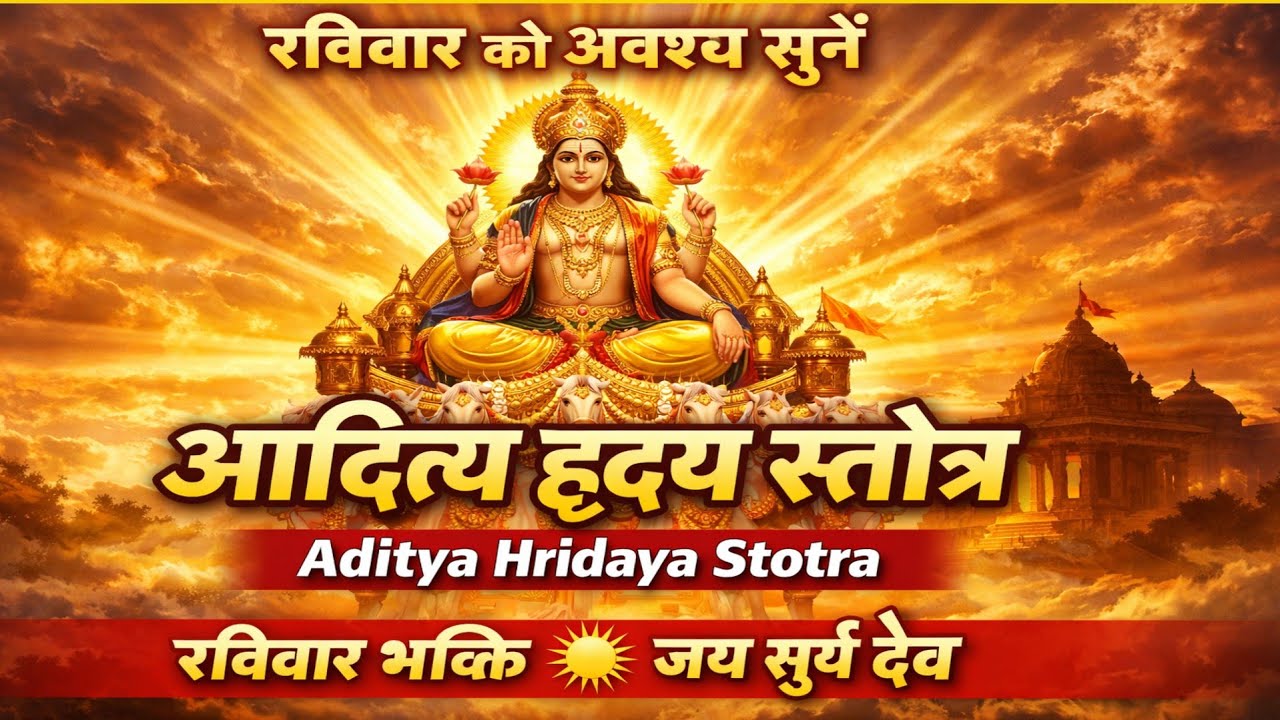 रविवार भक्ति | आदित्य हृदय स्तोत्र | रविवार को सुनें आदित्य हृदय स्तोत्र |  Aditya hridaya stotra 
