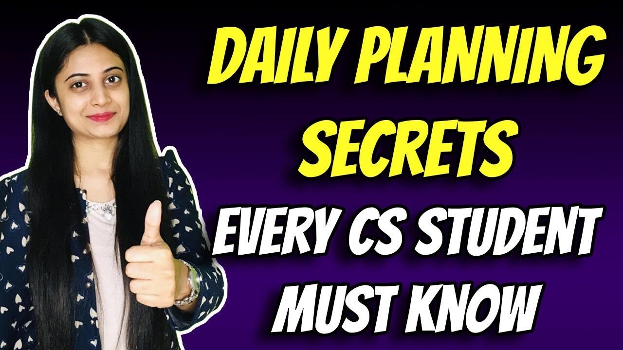 Daily Planning Secrets Every CS Student MUST KNOW 📝