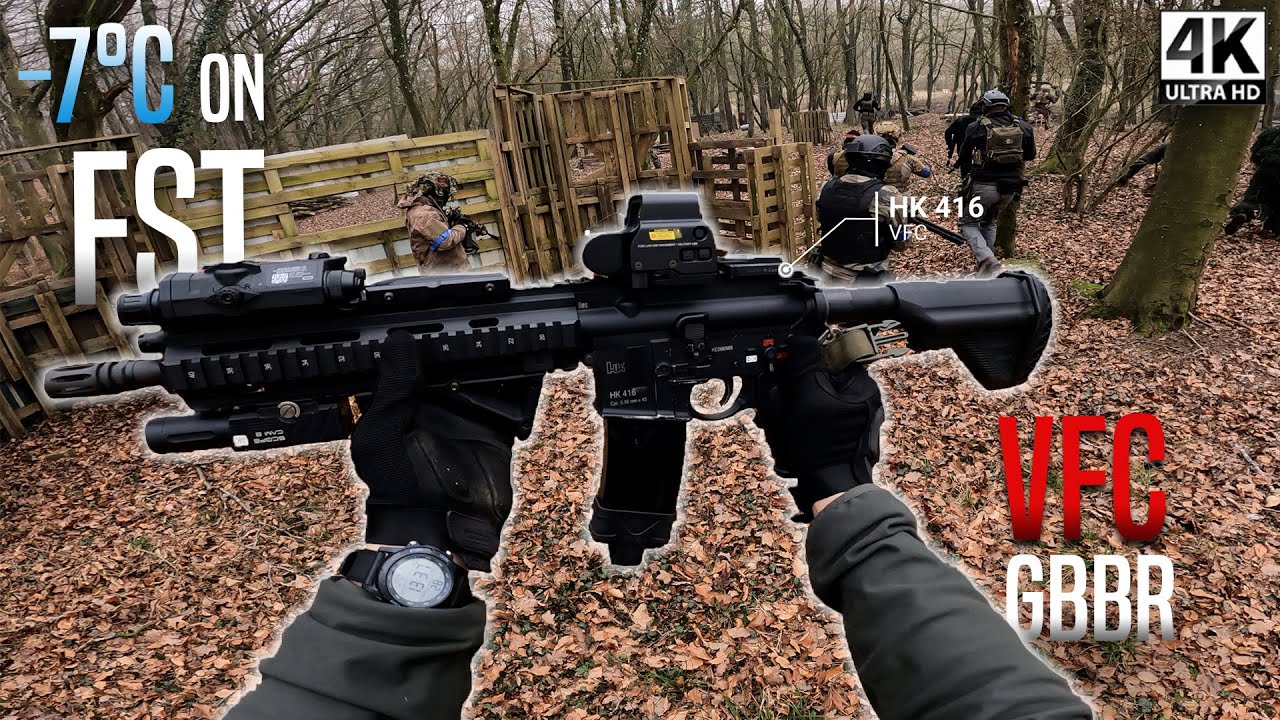 Winter Game on FST with HK416 VFC GBBR 4K