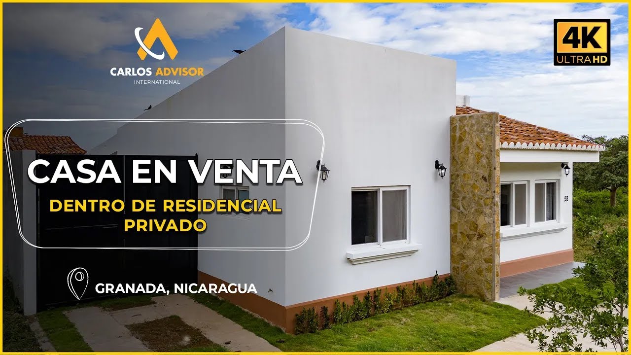 ¿Buscas Retirarte en Nicaragua? Descubre esta casa en Granada dentro de un Residencial Privado