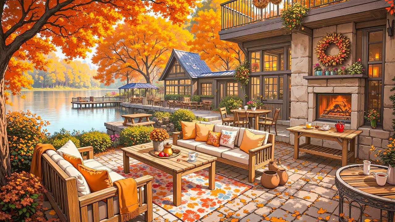 Успокойте свой разум 🍂 Уютная атмосфера камина и лоу-фай музыка для расслабления, исцеления и от...
