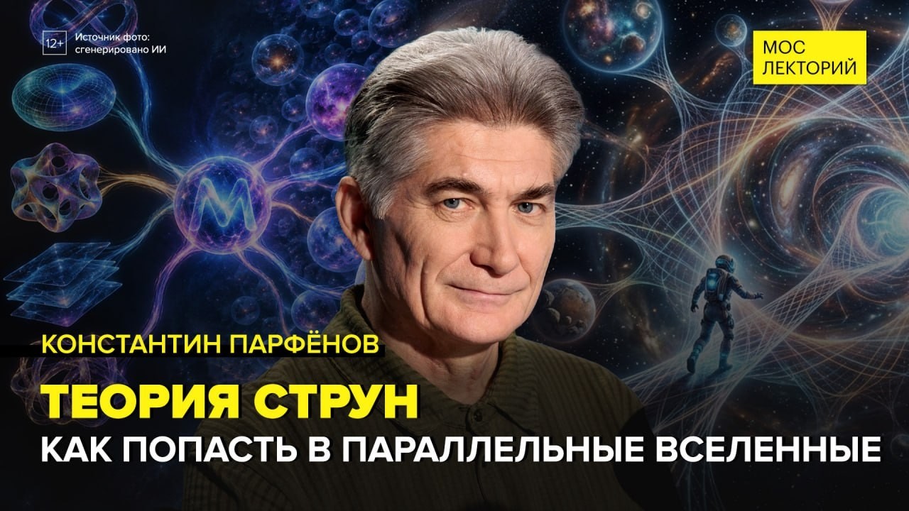 Теория струн и параллельные вселенные | Константин Парфенов Лекция 2026 | Мослекторий x &laquo;АТОМ&raquo;