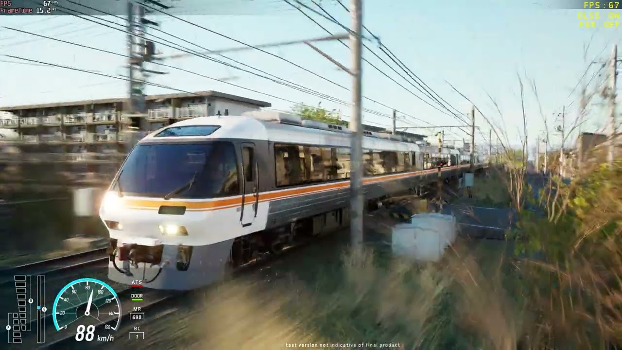 [UE5] Japanese Train Simulator「走る列車」鉄道シミュレーター | Early Gameplay and NVIDIA DLSS Test
