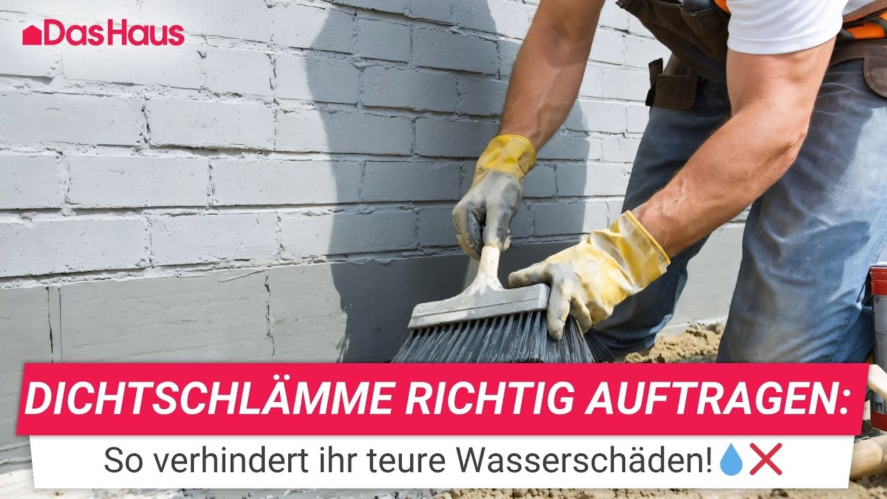 So tragt ihr Dichtschlämme richtig auf – und schützt euer Haus dauerhaft vor Feuchtigkeit