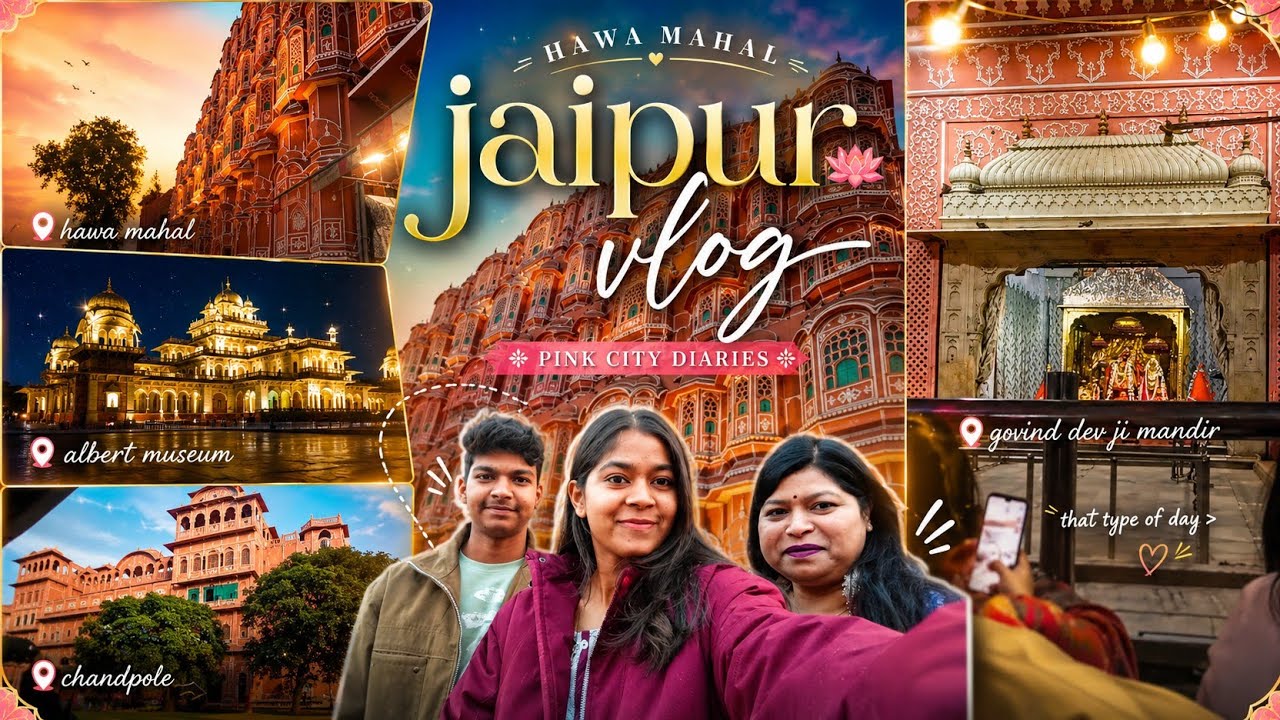 •jaipur vlog•🪷✨ | hawa mahal , exploring market , govind dev ji mandir, shopping #jaipur #vlog 