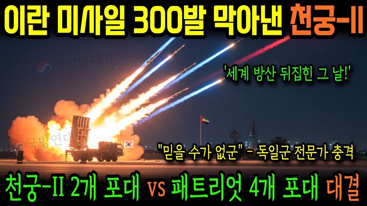 2025년 UAE, 이란 미사일 300발 막아낸 천궁-2! 패트리엇 3분의 1 가격에 NATO 긴급분석