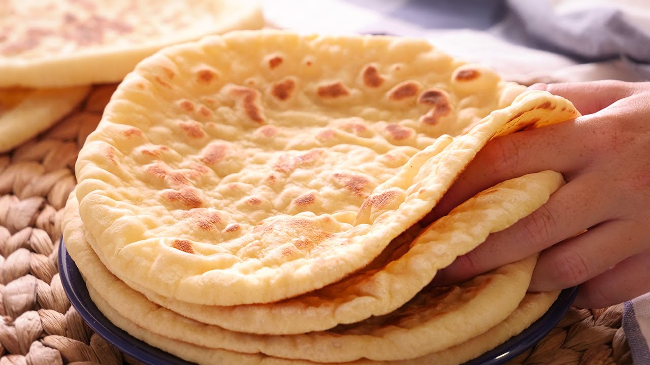 Bazlama | Receta de Pan Turco (Sin Horno) muy Fácil y Delicioso
