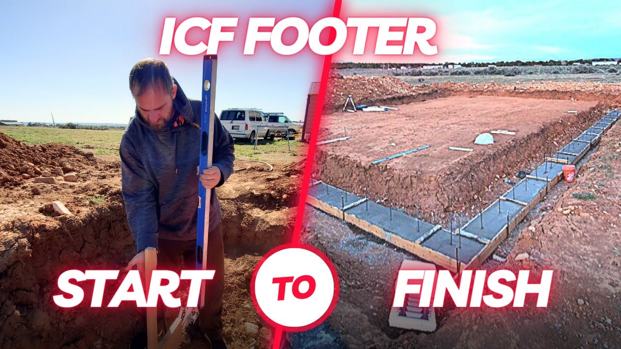Установка нижнего колонтитула ICF | Пара строит свой собственный дом (и узнает, чего НЕ следует д...