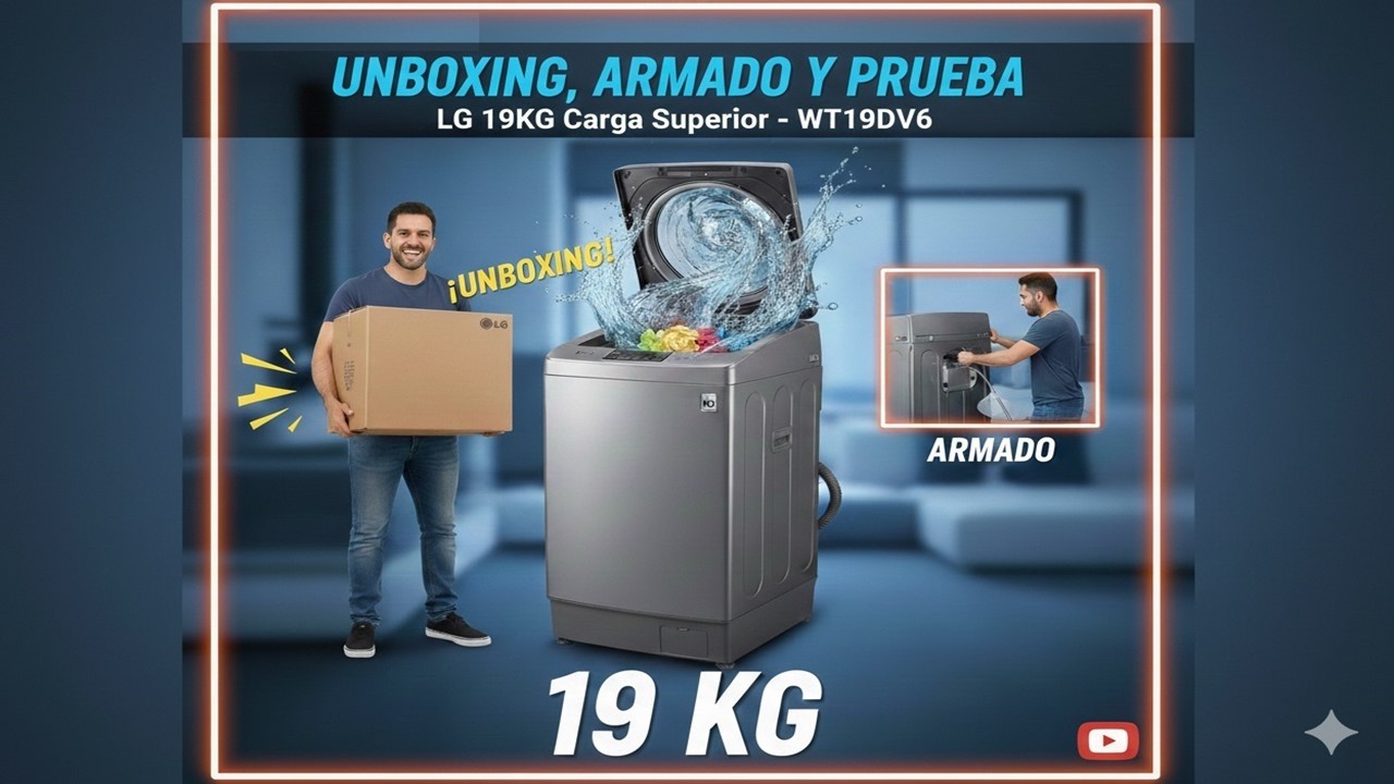 Lavadora LG Carga Superior 19 Kilos WT19DV6