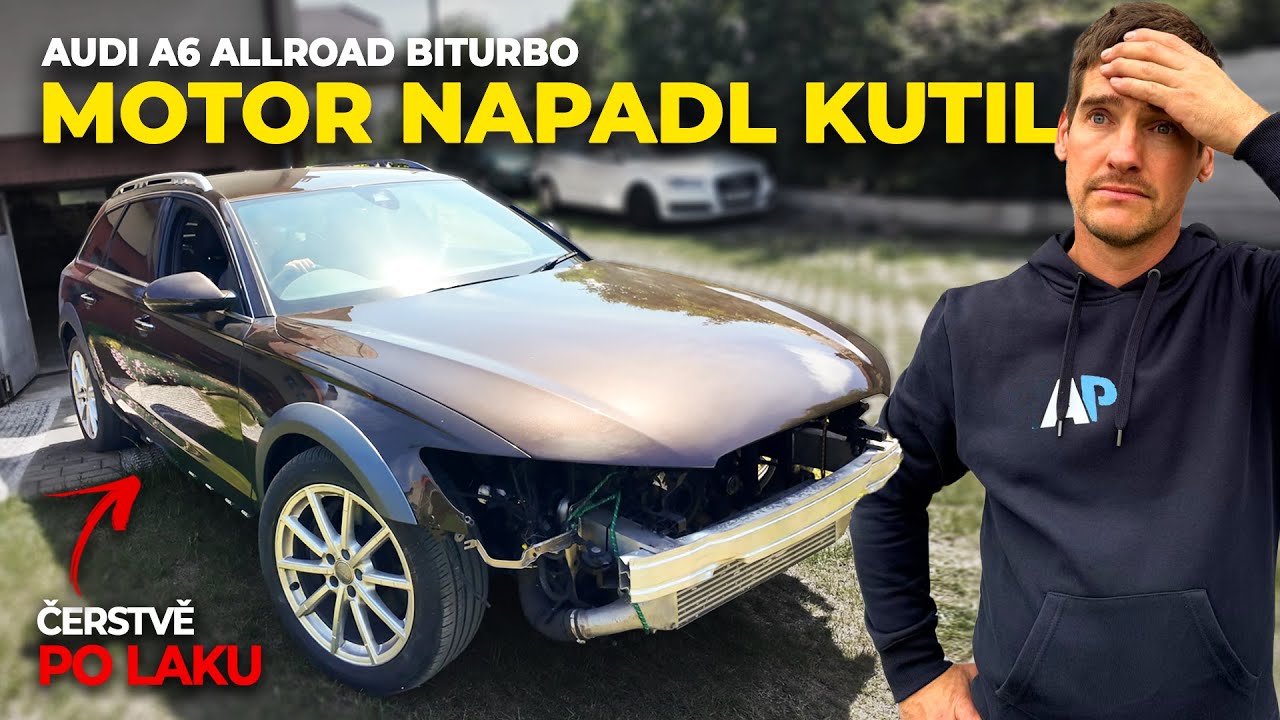 Motor napaden kutilem! Naše havarovaná AUDI A6 C7 3.0 BiTDi je nalakovaná a téměr dokončená…