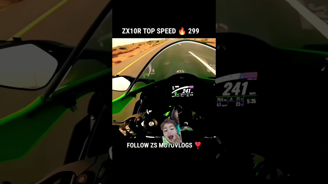 ninja zx10r top speed 🔥 #shorts #ninjazx10rlover #motovolog #zx10r #topspeed #ninja