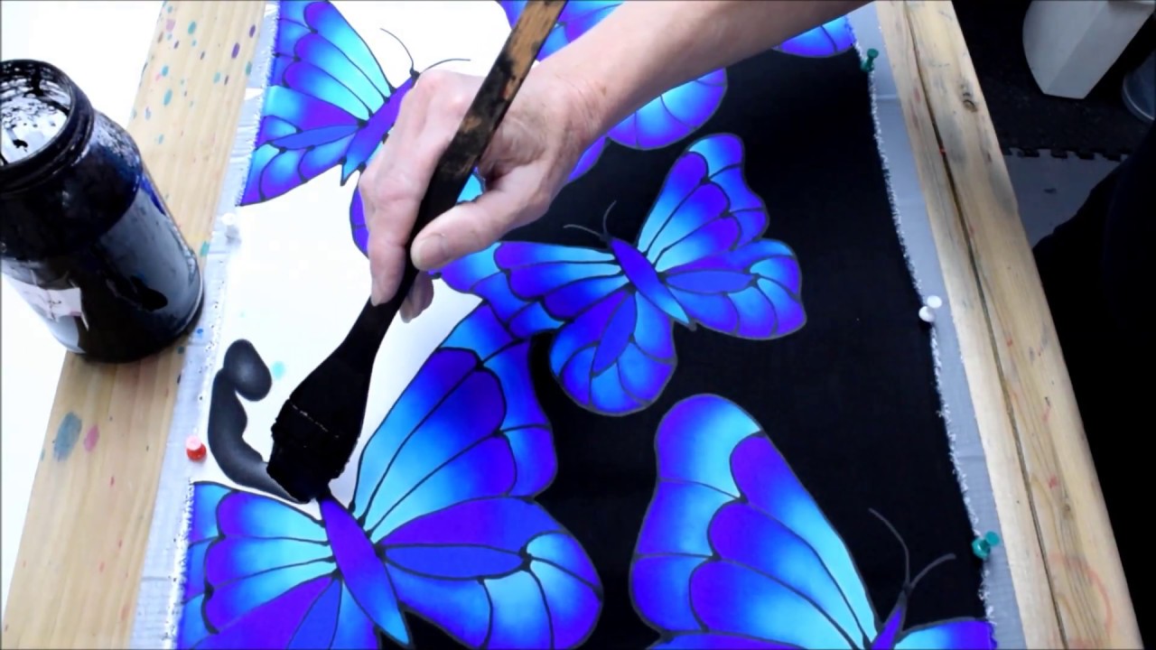Silk Painting Blending and Salt Techniques