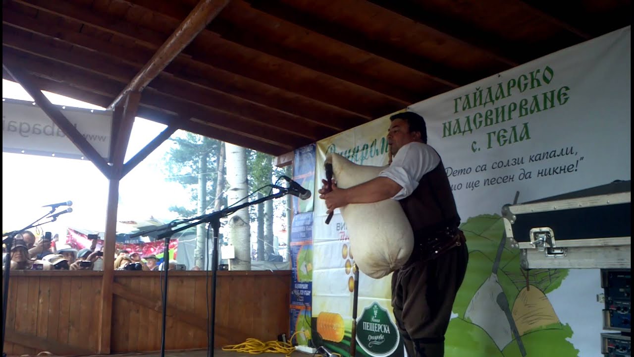 Гайдарско надсвирване с.Гела 2013 / Стефан Янев. Bulgarian Bagpipe Festival, Gela