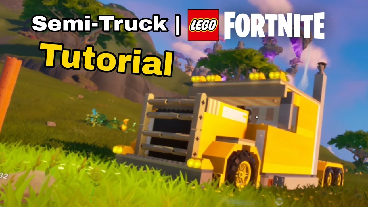 Truck in Lego Fortnite | Semi-Truck build tutorial and mini showcase