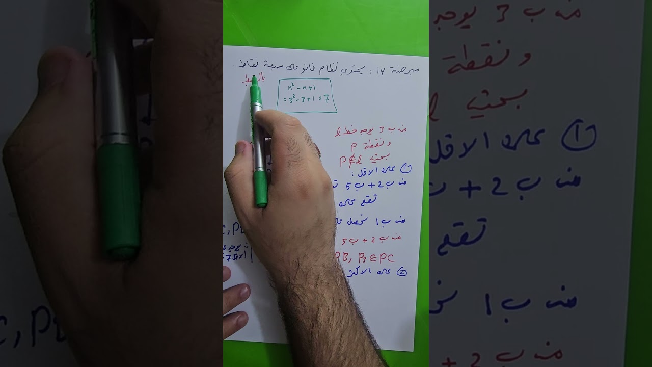 نظام فانو ومبرهناته. نوار الأسدي