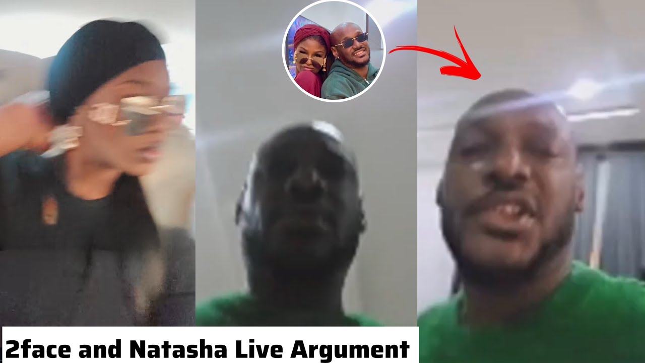 2face 2baba и Наташа начали драку в прямом эфире в Instagram, и 2face не использует свои прозрачн...