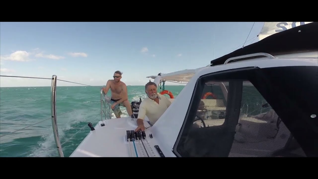 Seawind Catamaran Sailing in 30 Knots