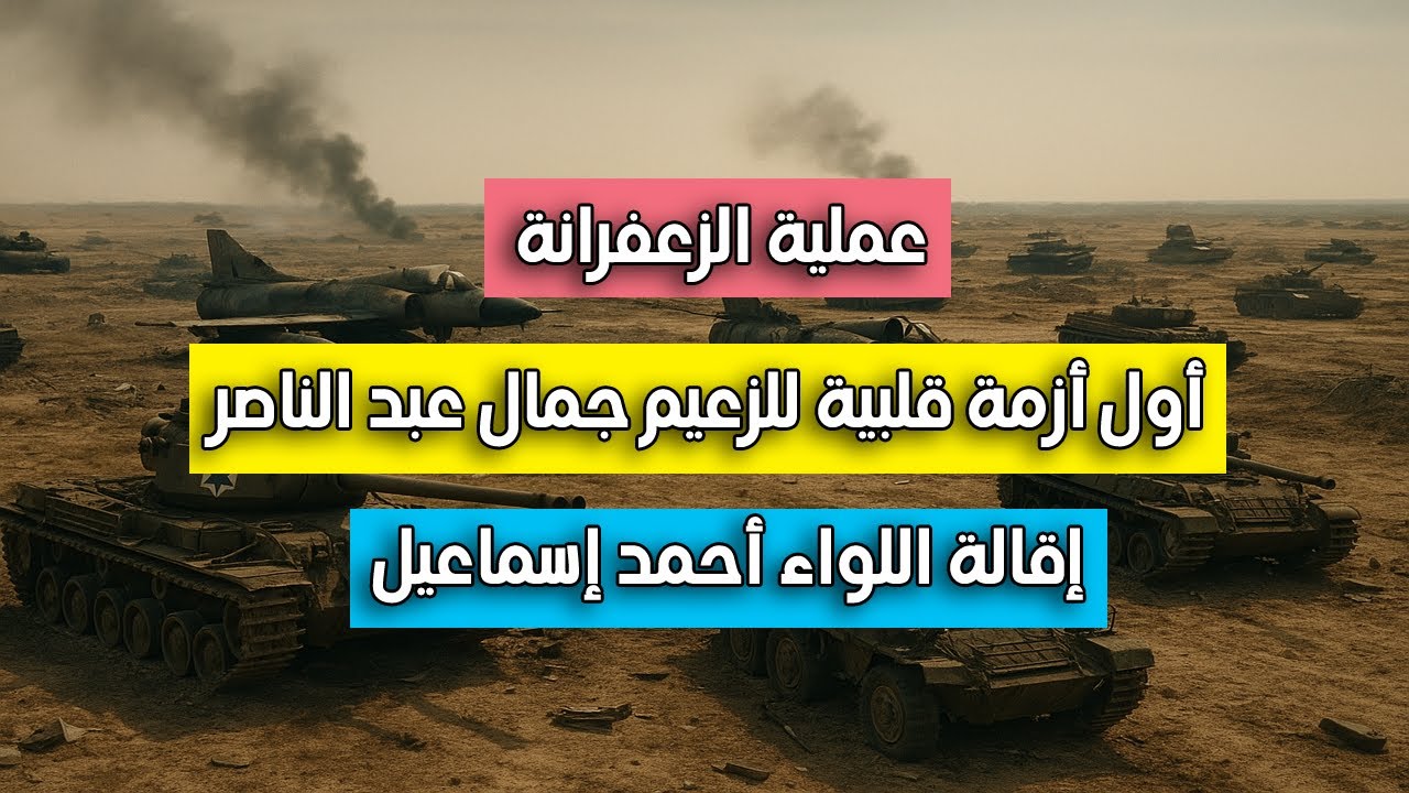 31-الفريق فوزى يحكى:عملية الزعفرانه،وإقالة اللواء أحمد إسماعيل،أول أزمة قلبية للرئيس جمال عبد الناصر