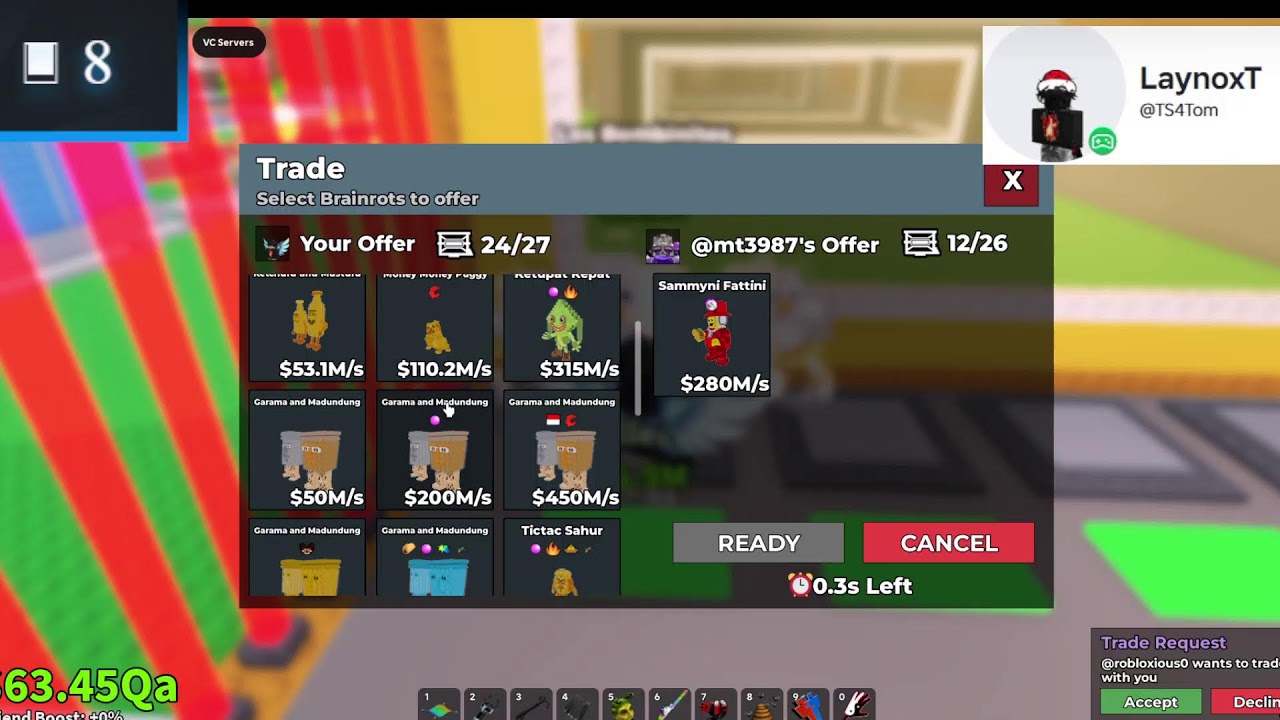 Live fr Trade Steal A Brainrot