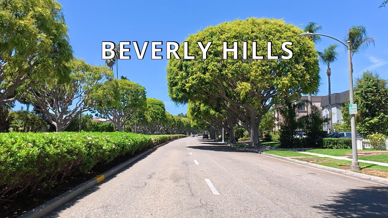 Driving Downtown Los Angeles to Beverly Hills, Los Angeles DTLA