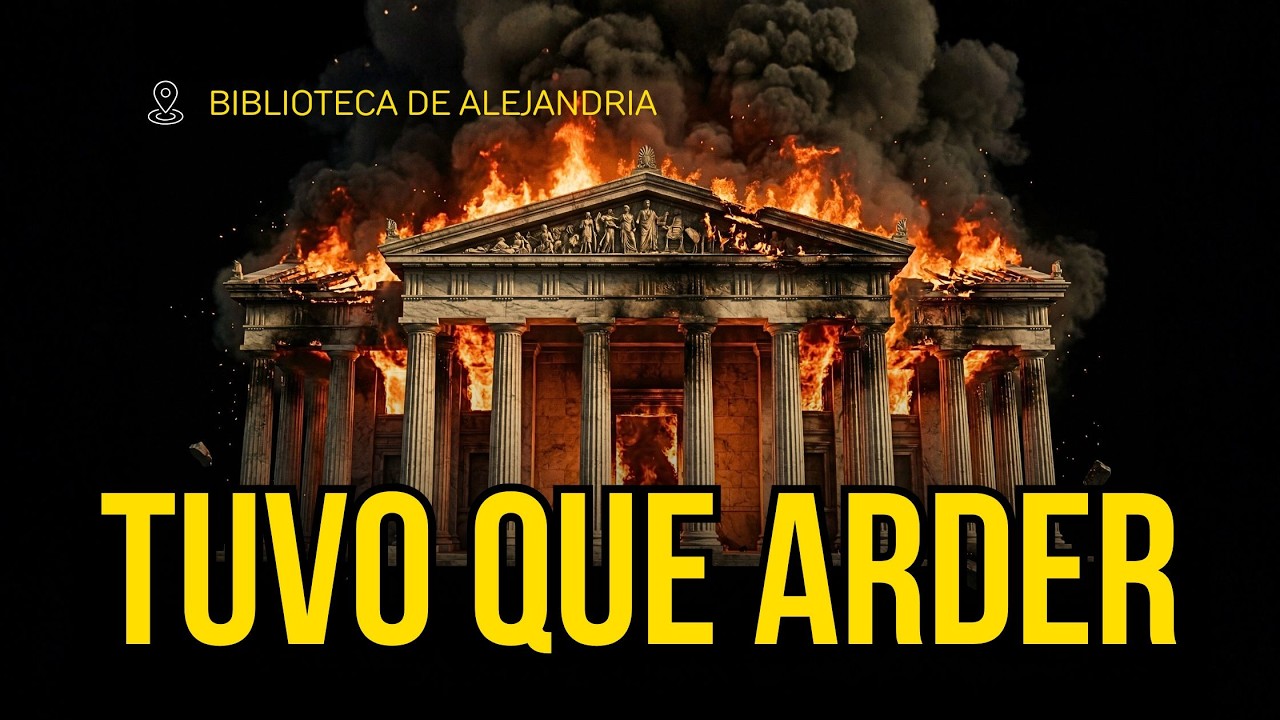 La Biblioteca de ALEJANDRÍA ardió por el bien de la HUMANIDAD: Te explico POR QUÉ 🔥 (Recreación IA)