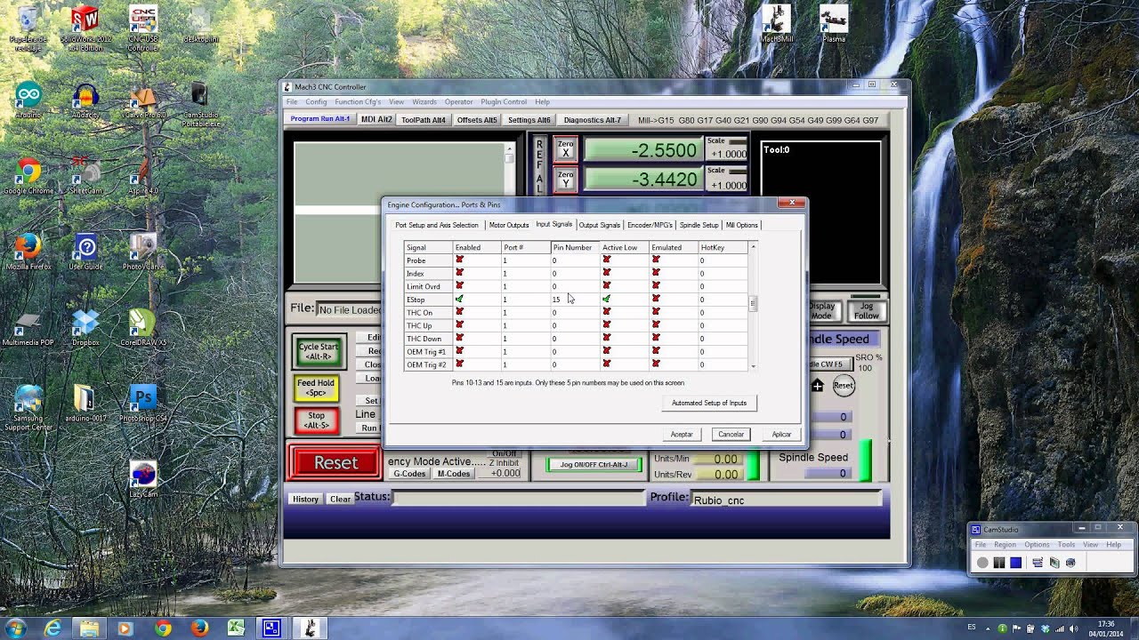 configuracion mach3 cnc monclova