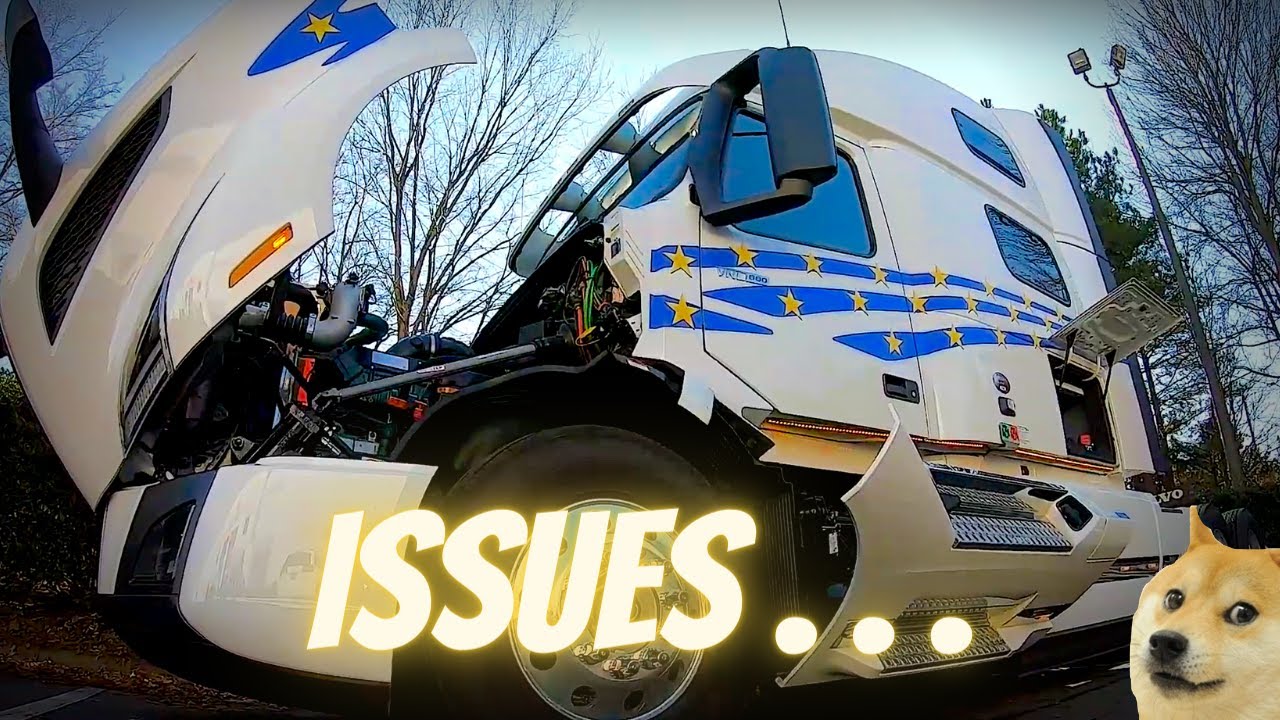2021 Volvo Semi Truck Maintenance At 36k Miles | Custom LED Neon Underglow Lights Problem FIXED