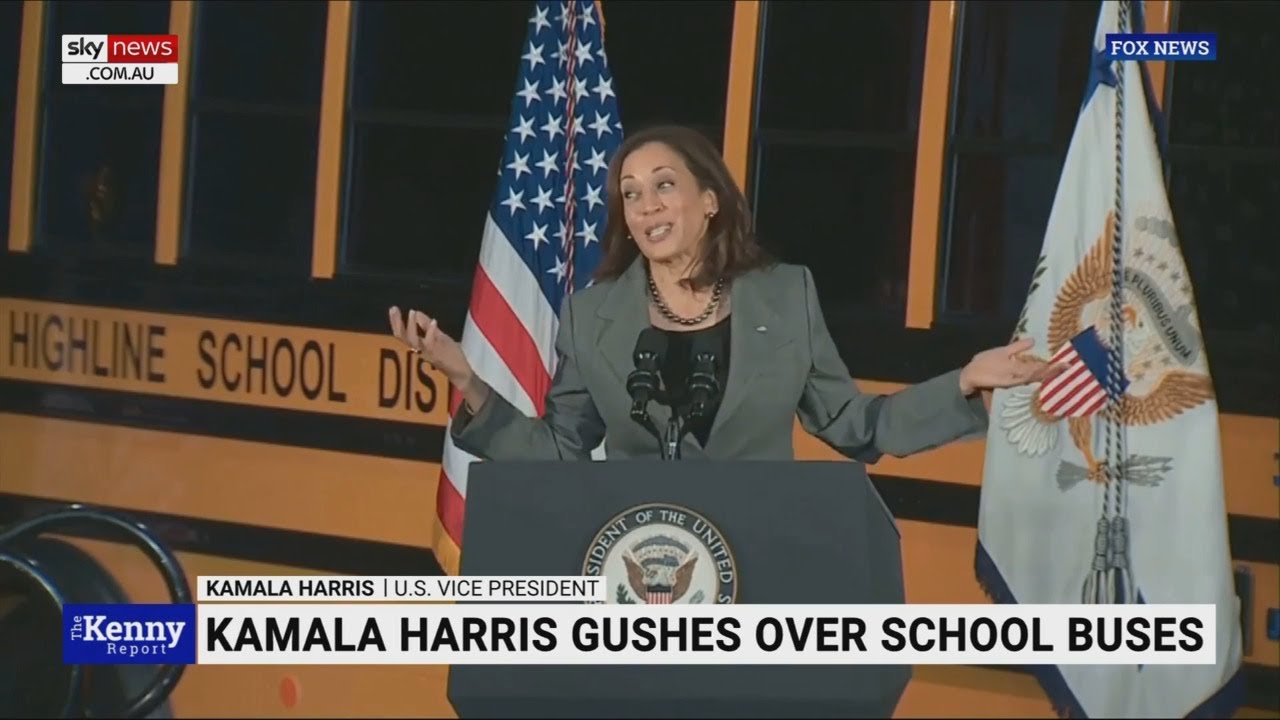 'Bumbling diplomacy': Kamala Harris gushes over yellow school buses