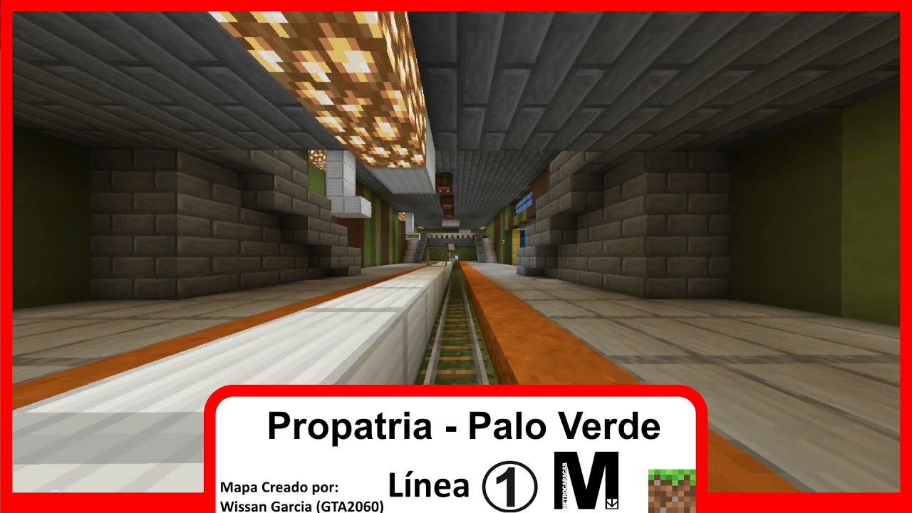 Metro de Caracas Linea 1 | Propatria - Palo Verde | Minecraft (Mapa creado por @Wiig2005)