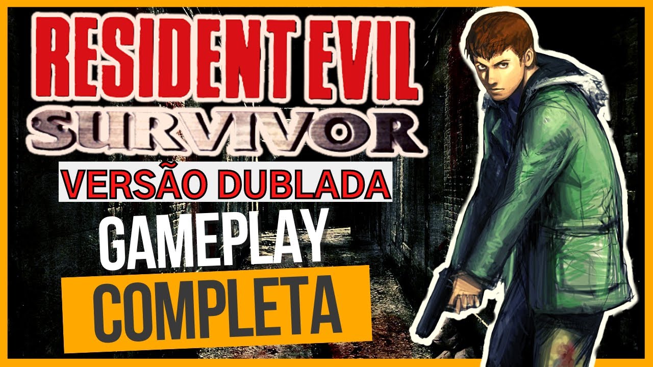 RESIDENT EVIL SURVIVOR PS1 [DUBLADO] GAMEPLAY COMPLETA (BIOHAZARD GUN SURVIVOR) DETONADO