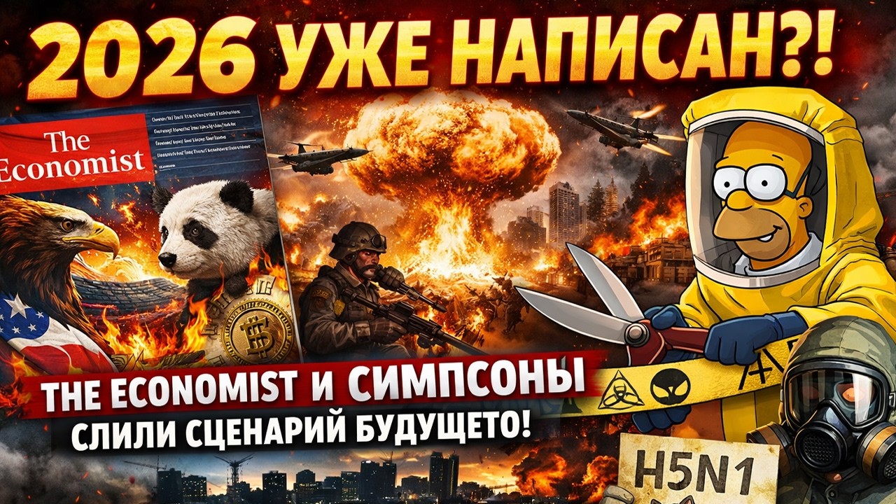 2026 УЖЕ НАПИСАН?! THE ECONOMIST И СИМПСОНЫ СЛИЛИ СЦЕНАРИЙ БУДУЩЕГО — ВОЙНА, БЛЭКАУТ И НОВЫЙ ВИРУС