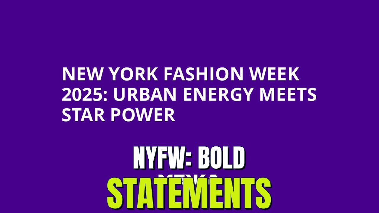 NYFW 2025: Gogo Graham, Emerging Designers, Urban Energy & Spring 2026 Trends!